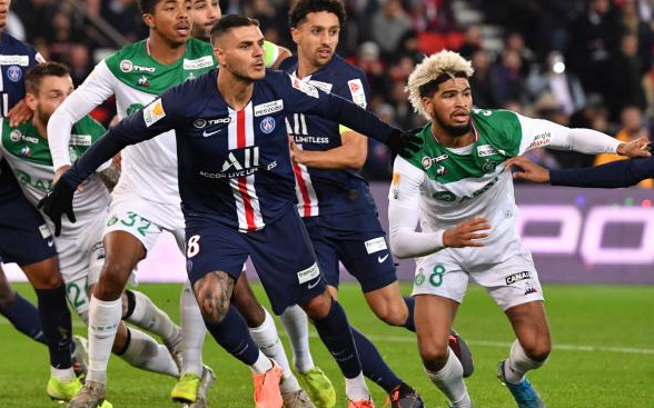 法联杯-巴黎6-1圣埃蒂安晋级 伊卡尔迪帽子戏法内马尔姆巴佩破门