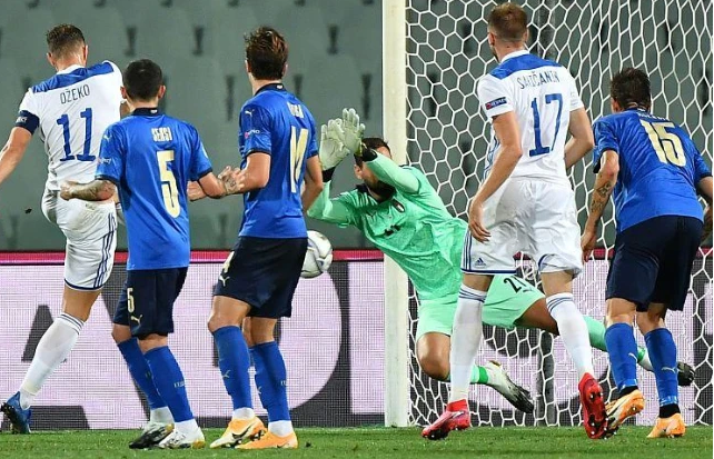 欧国联-意大利1-1波黑11连胜终结 哲科破门森西扳平