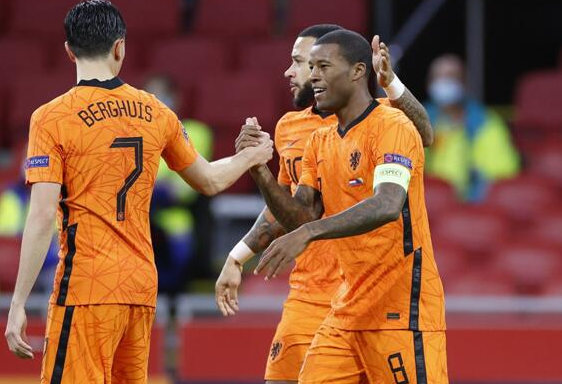 欧国联-荷兰3-1战胜波黑 维纳尔杜姆两球德佩破门