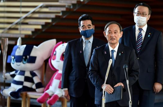 日本首相菅义伟再次承诺 东京奥运会将如期举行