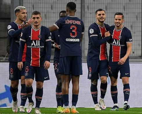 法甲-巴黎2-0客胜马赛 姆巴佩破门伊卡尔迪建功