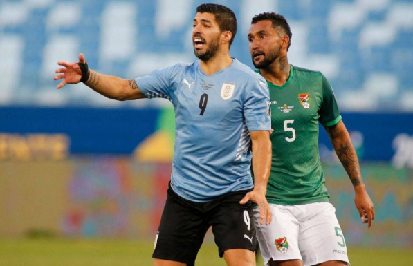 美洲杯-乌拉圭2-0玻利维亚  卡瓦尼建功门将送乌龙