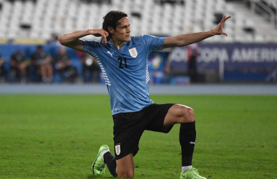 美洲杯-乌拉圭1-0巴拉圭将战哥伦比亚 卡瓦尼点球破门