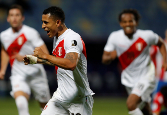 美洲杯-秘鲁点球7-6巴拉圭晋级四强 拉帕杜拉双响加莱塞扑点制胜