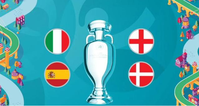 欧洲杯四强对阵&赔率：英格兰仍是最大夺冠热门！