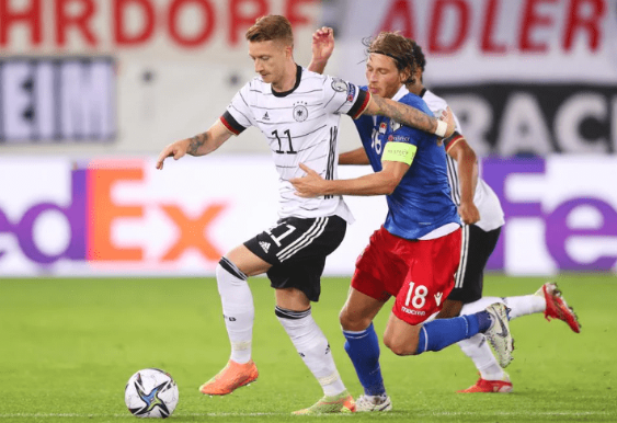 世预赛-德国2-0轻取列支敦士 维尔纳破门萨内建功