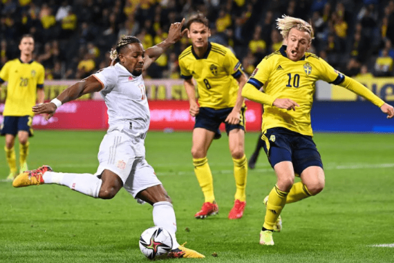 世预赛-瑞典2-1逆转西班牙 索莱尔破门克莱松建功