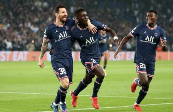 欧冠-梅西破门收获处子球盖耶建功 巴黎2-0完胜曼城