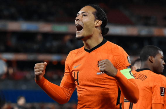 世预赛-荷兰6-0直布罗陀 德佩两射两传范迪克破门 