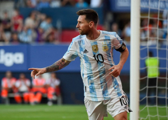 热身赛-阿根廷5-0大胜爱沙尼亚 梅西国家队首次进5球!