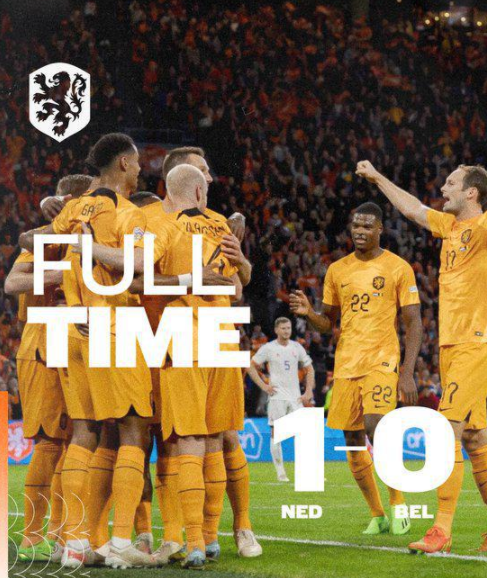 欧国联-荷兰1-0胜比利时头名晋级决赛圈 范迪克制胜阿扎尔伤退